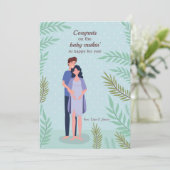 Bald zu drei Schwangerschaft Glückwunschkarte (Stehend Vorderseite)