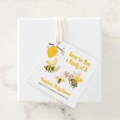 Bald zu einer Familie von 3 Bienen Thema Baby-Dusc Geschenkanhänger (Beispiel)