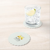 Bald zu einer Familie von drei Baby Dusche Custom. Untersetzer (Vor Ort)