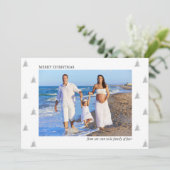 Bald zu einer Familie von Vier-Foto-Urlaub Schwang Ankündigung (Stehend Vorderseite)