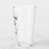 Bald zu Frau personalisiert Name Adult Schürze Glas (Links)