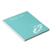 Bald zu Frau Personalisiert Notepad Notizblock (angewinkelt)