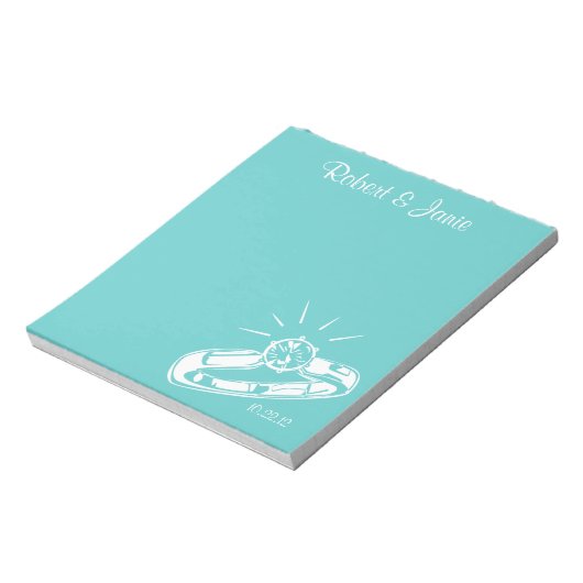 Bald zu Frau Personalisiert Notepad Notizblock (Rotiert)