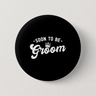Bald zu Groom Bachelor Party Button