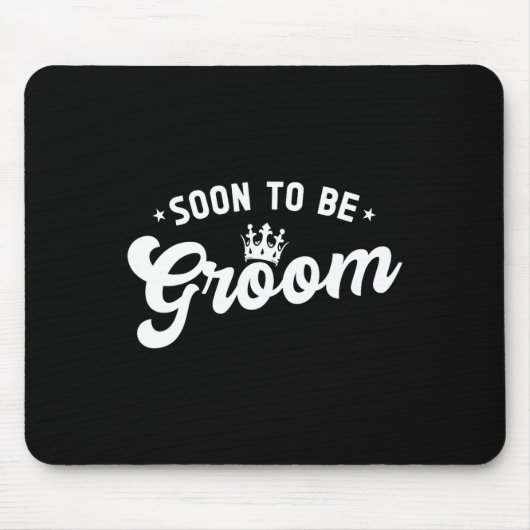 Bald zu Groom Bachelor Party Mousepad (Vorne)
