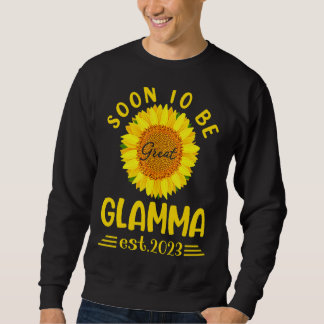 Bald zu groß Glamma 2023 Sonnenblumen Mutter's Da Sweatshirt