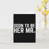 Bald zu ihr Mr. Future Ehemann Groom Wedding Mar Karte (Gelbe Blume)