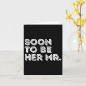 Bald zu ihr Mr. Future Groom Ehemann Bride Fianc Karte (Gelbe Blume)