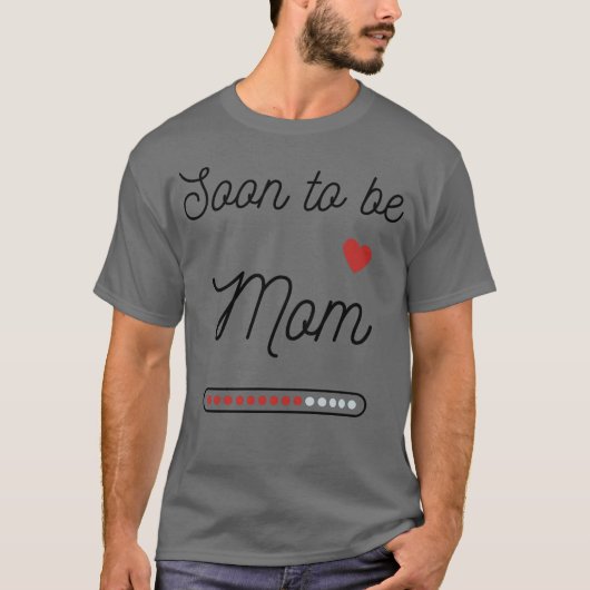 Bald zu Mama schwanger Mutter T-Shirt (Vorderseite)