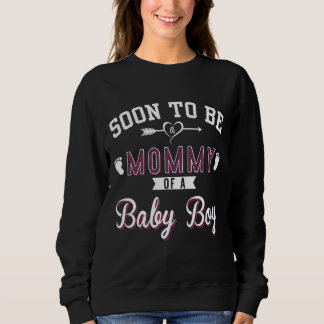 Bald zu Mami einer schönen Baby-Baby-Mutter. Sweatshirt