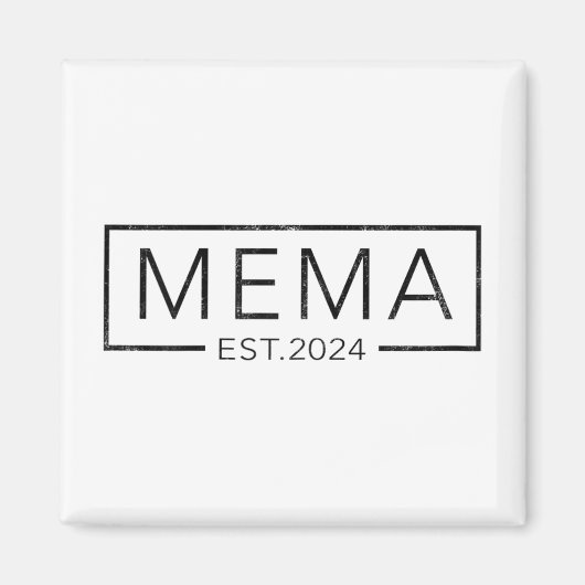 Bald zu Mema 2024 Mütter Day Mema Est 2024 Magnet (Vorne)