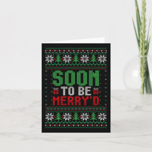 Bald zu Merry'd Bride Verlobt Matching Paare Karte