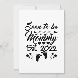 Bald zu Mommy 2022 Muttertag zum ersten Mal Save The Date