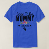 Bald zu MOMY 2023 Schwangerschaft erste Mama T-Shirt (Design vorne)
