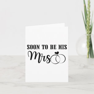 Bald zu Mr. &amp; Mrs Celebrate the Bride und Karte