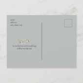 Bald zu Mr & Mrs. Foto Wedding Save the Date Ankündigungspostkarte (Rückseite)