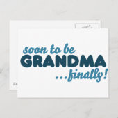 Bald zu Oma endlich Postkarte (Vorne/Hinten)