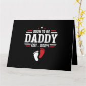 Bald zu Papi 2024 New Dad 2024 Erstmals Vater Karte (Gelbe Blume)