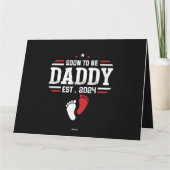 Bald zu Papi 2024 New Dad 2024 Erstmals Vater Karte (Rückseite)