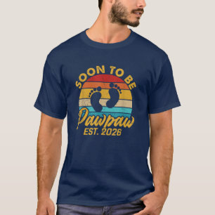 Bald zu PawPaw Est 2026 Geschenke Vintag Opa T-Shirt