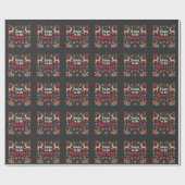 Bald zu sein fröhlich'd Funny Weihnachtskaffees Geschenkpapier (Flach)