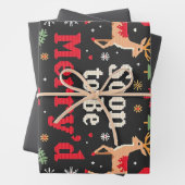 Bald zu sein fröhlich'd Funny Weihnachtskaffees Geschenkpapier Set (Beispiel)