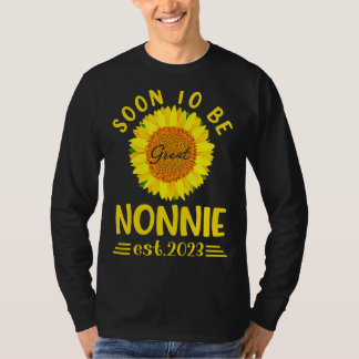 Bald zu sein große Nonnie 2023 Sonnenblumen Mutter T-Shirt