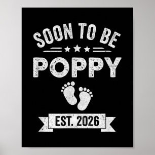 Bald zu sein Poppy 2026 Väter Tag erste Mal Poppy Poster