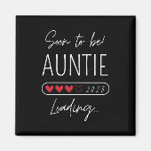 Bald zu Tante 2025 Laden Tante zu werden Magnet (Vorne)