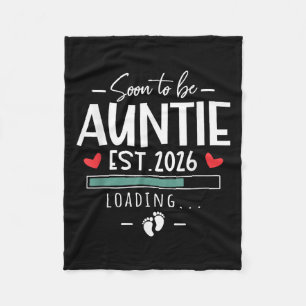 Bald zu Tante Est 2026 - 1. Baby Ankündigung Fleecedecke