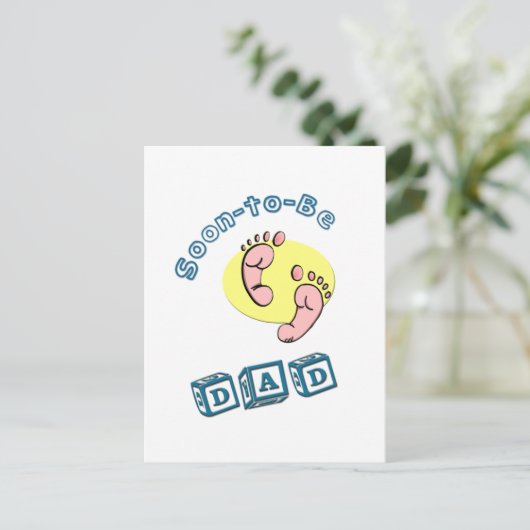 Bald zu Vater Postkarte (Stehend Vorderseite)