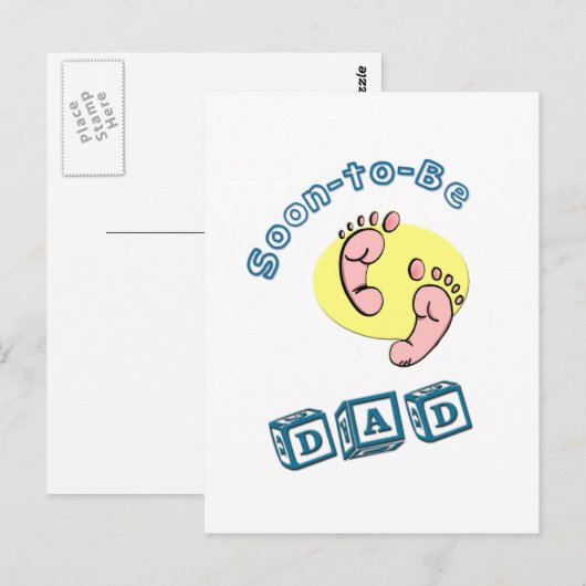 Bald zu Vater Postkarte (Vorne/Hinten)