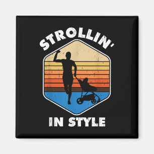 Bald zu Vater Strollin ' im Stil lustig Vater Magnet