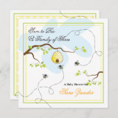 Bald zur Bienen-Babyparty-Einladung Einladung (Vorne/Hinten)