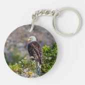 Baldadler auf dem Felsen Schlüsselanhänger (Rückseite)