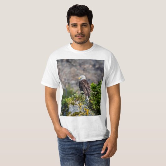 Baldadler auf dem Felsen T-Shirt (Vorne ganz)