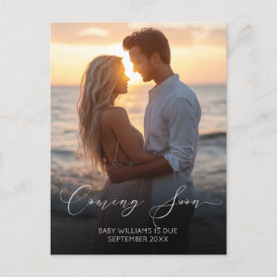 Balde Ankündigung der Schwangerschaft im Foto