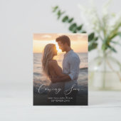 Balde Ankündigung der Schwangerschaft im Foto (Stehend Vorderseite)