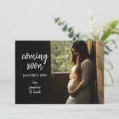 Balde Ankündigung des Fotos für Maternity (Stehend Vorderseite)