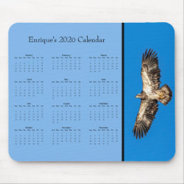 BaldEagle: Customize full year 2026 calendar Mouse Mousepad