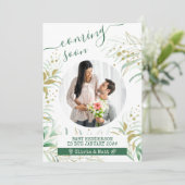 Baldes Foto der Mutterschaft Elegante Foliage Ankündigung (Stehend Vorderseite)