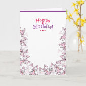 Balding lustige Geburtstags-Karte Karte (Gelbe Blume)