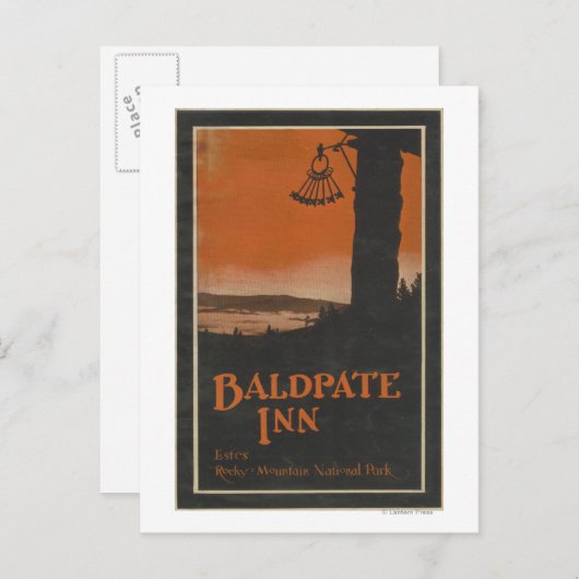 Baldpate Inn Werbeplakat # 2 Postkarte (Vorne/Hinten)