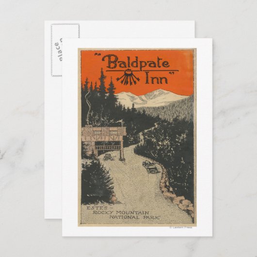 Baldpate Inn Werbeplakat Nr. 1 Postkarte (Vorne/Hinten)