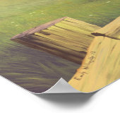 Baldpate Red Schwanzes Print Poster (Ecke)