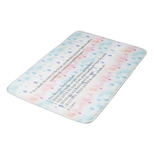 Baldur's Gate 3 Inspiriert Badematte (Schrägansicht)