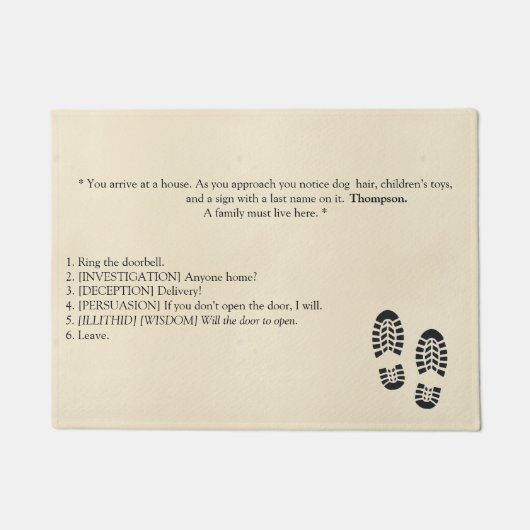 Baldur's Gate 3 Inspiriert Doormat Fußmatte (Vorderseite)