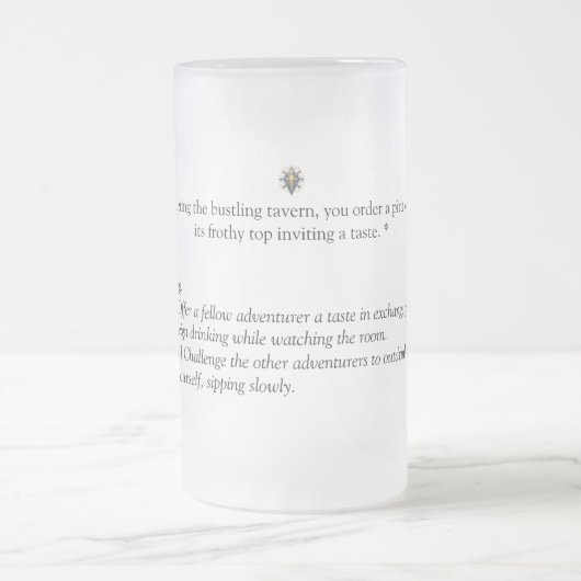 Baldur's Gate 3 Inspiriert Mattglas Bierglas (Mittel)