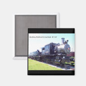Baldwin Built Reading Railroad Camelback #1187 Magnet (Vorderseite/Rückseite)