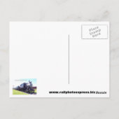 Baldwin Built Reading Railroad Camelback #1187 Postkarte (Rückseite)